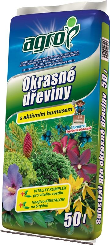 Agro substrát okrasné dřeviny