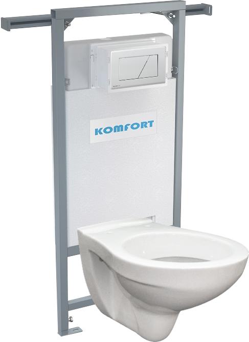 Alcaplast podomítkový set pro komfort C202 +tlačítko +WC mísa závěsná ALCAPLAST