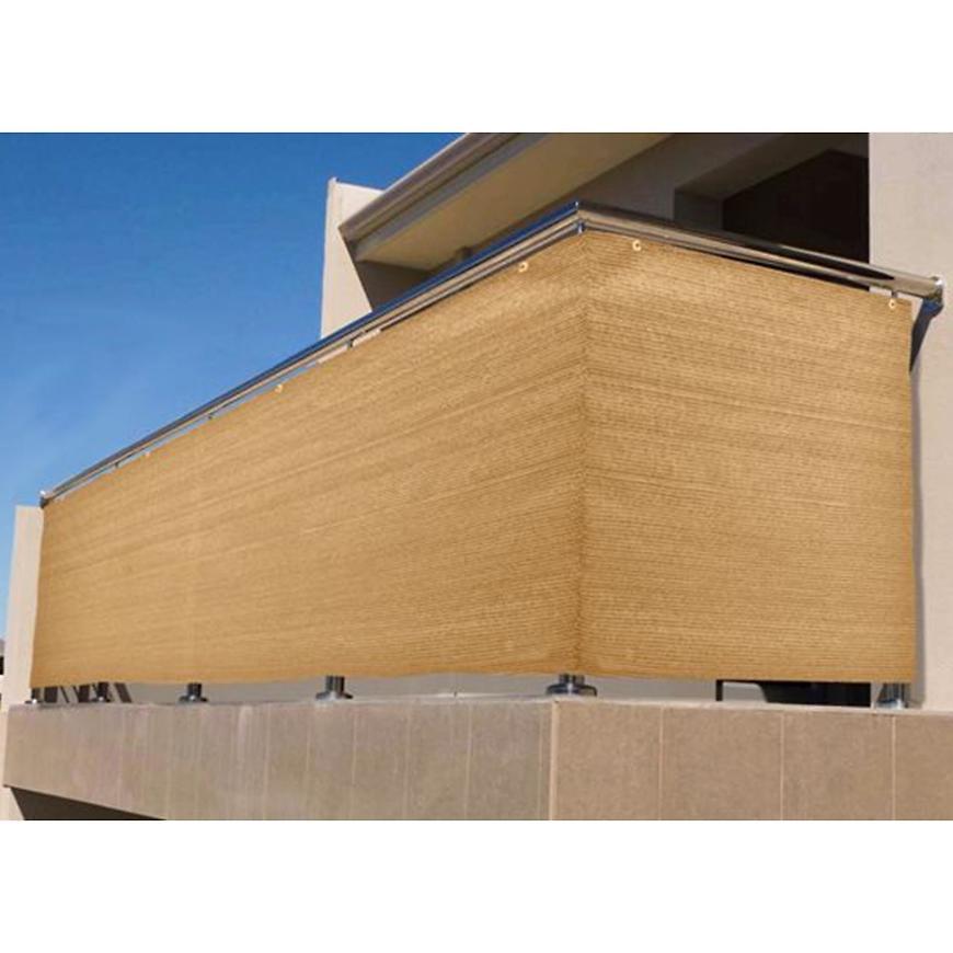 Balkonová zástěna 90cm/500cm písková barva BAUMAX