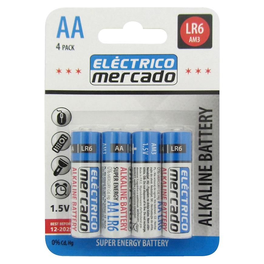 Baterie AA LR6 alkalické blis. 4KS EM BAUMAX