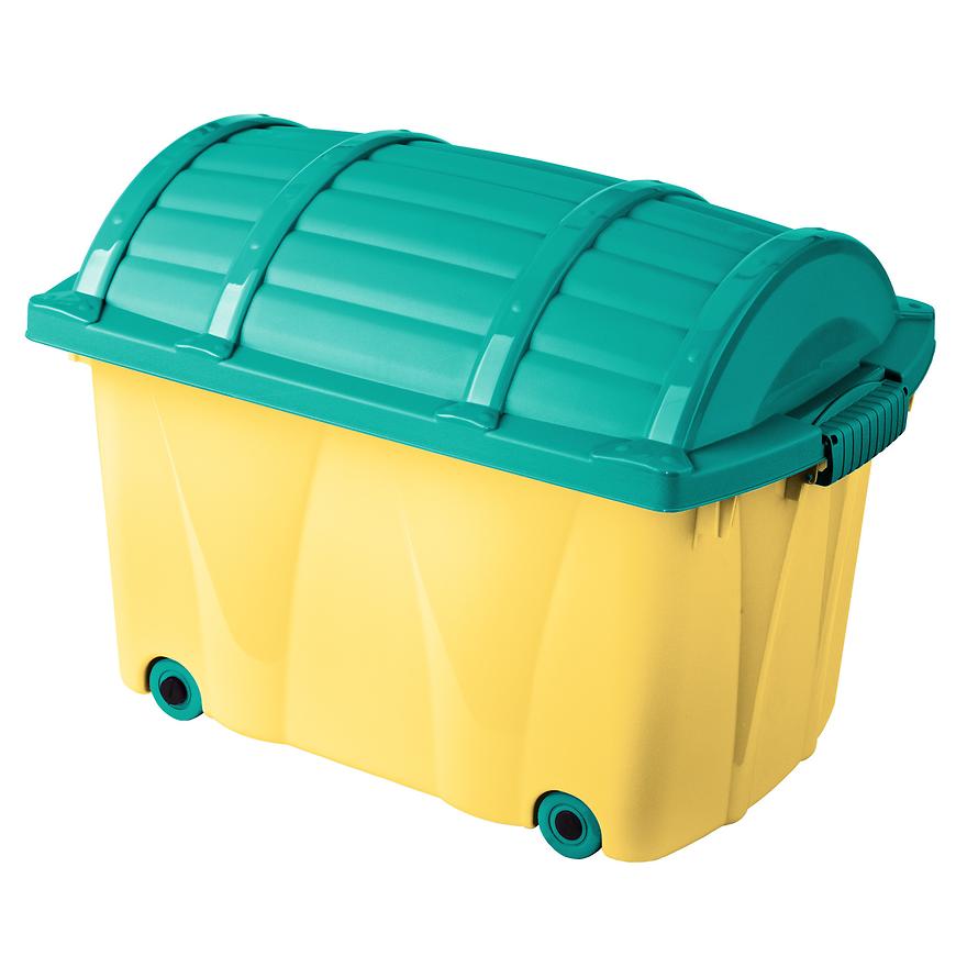 Box s kolečky 42L ˝Pirat – Box˝ žlutý BAUMAX
