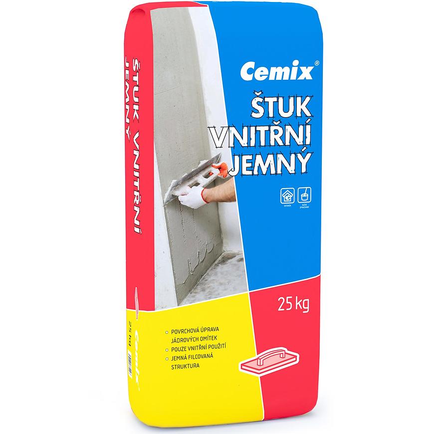 Cemix Štuk Vnitřní Jemný 25 kg CEMIX
