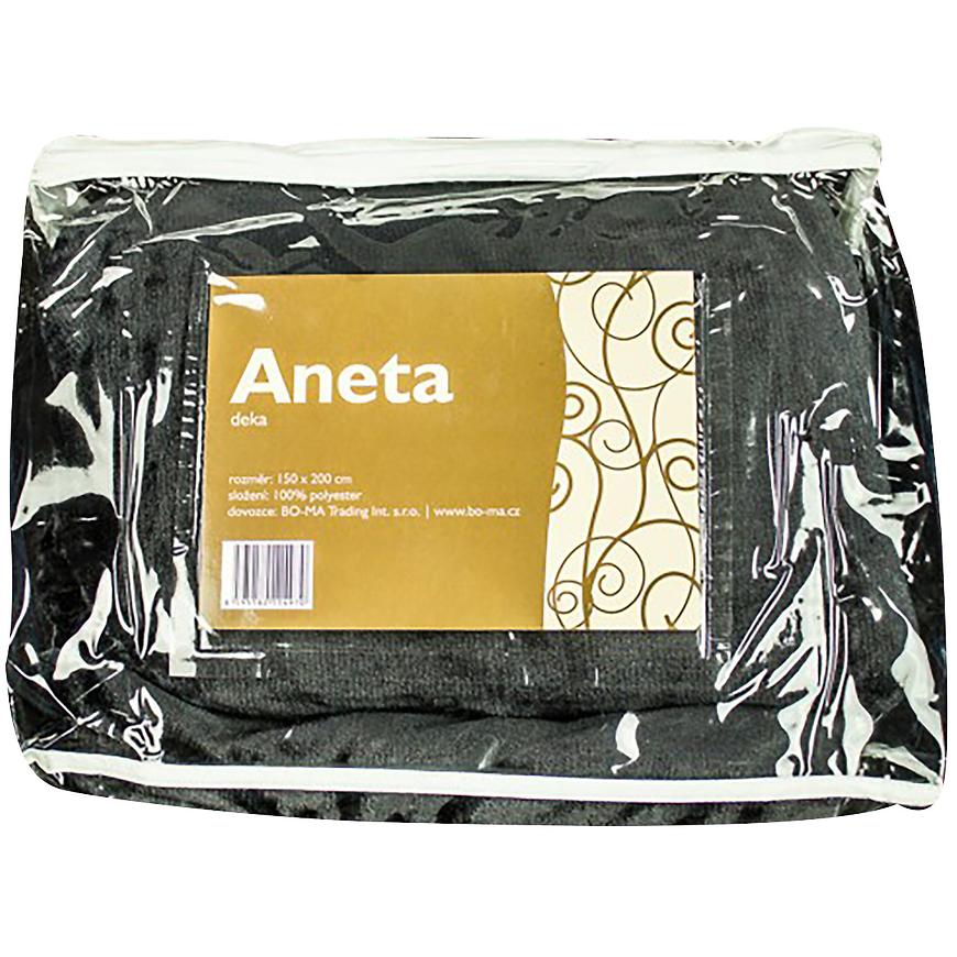 Deka 150x200 Aneta černá VESNA