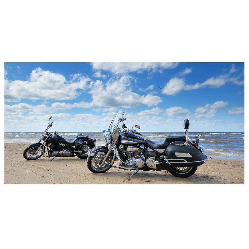 Dekor skleněný - motocykly na pláži 30/60 INNA