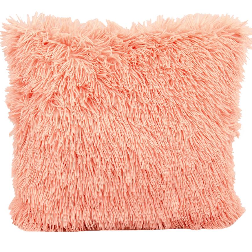 Dekorační polštář 45x45 shaggy růžová VESNA