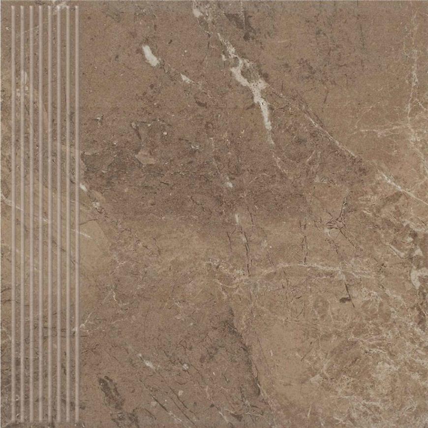 Dlažba Track brown schodovka 30/30 CERAMIKA PARADYŻ