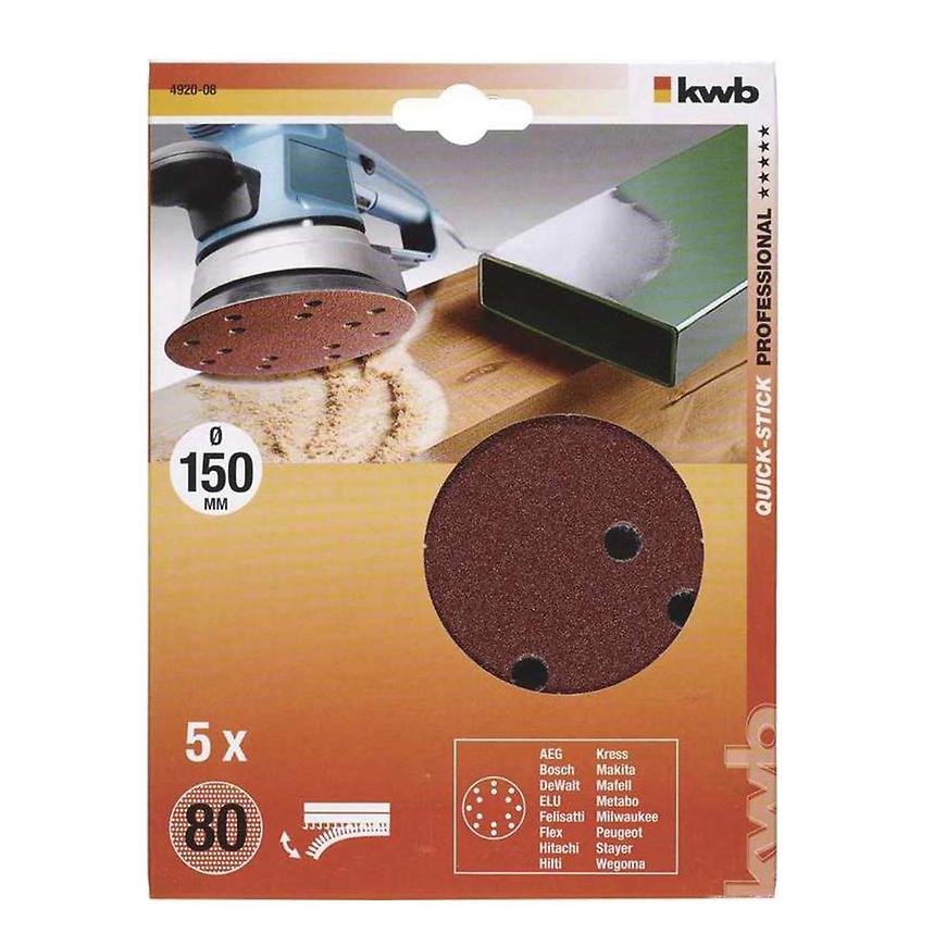 Děrovaný brus. papír k exc. brusce 150 K80 SB BAUMAX