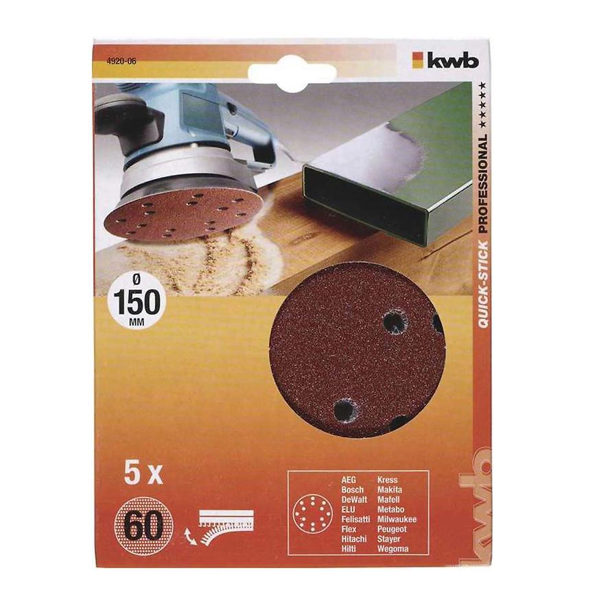 Děrovaný brusný papír k excent. brusce 150 K60 SB BAUMAX