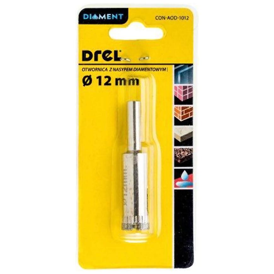 Děrovka s diamantovým posypem 12 mm Drel