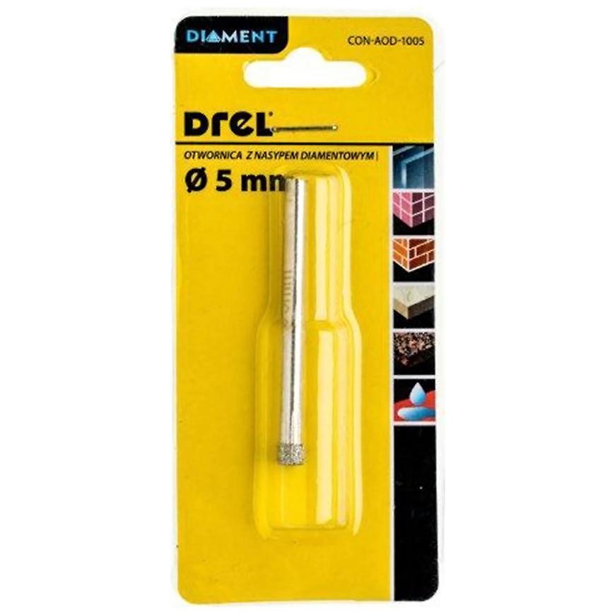 Děrovka s diamantovým posypem 5 mm Drel