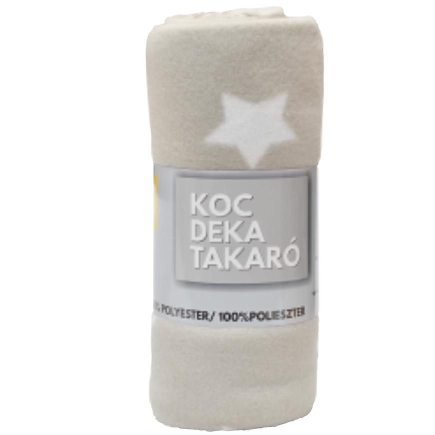 Fleecová deka CL1807005 hvězda šedohnědá 130x170 BAUMAX