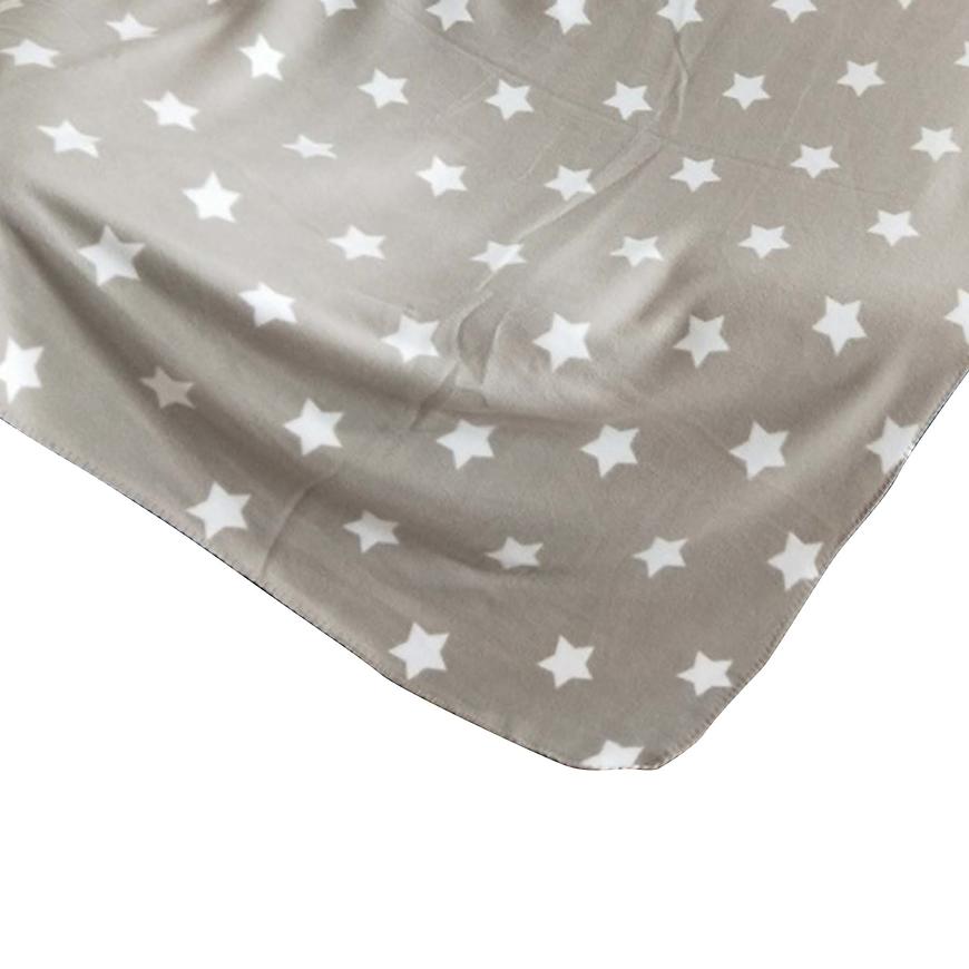 Fleecová deka cl1807005 hvězda šedohnědá 170x220 BAUMAX