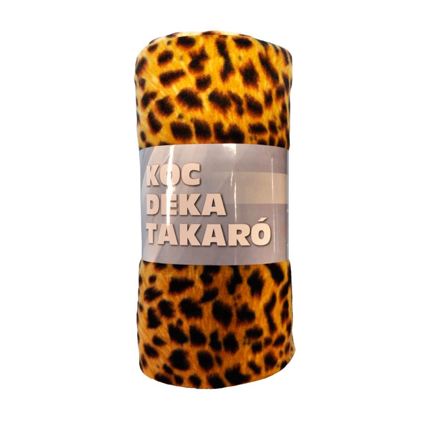 Fleecová deka leopard 130x170 hnědá BAUMAX