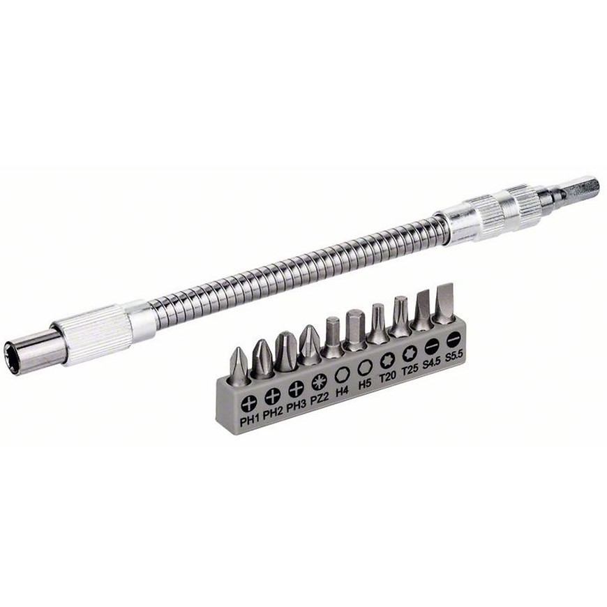 Flexibilní prodlužovací nástavec 200 mm +10 bitů BOSCH