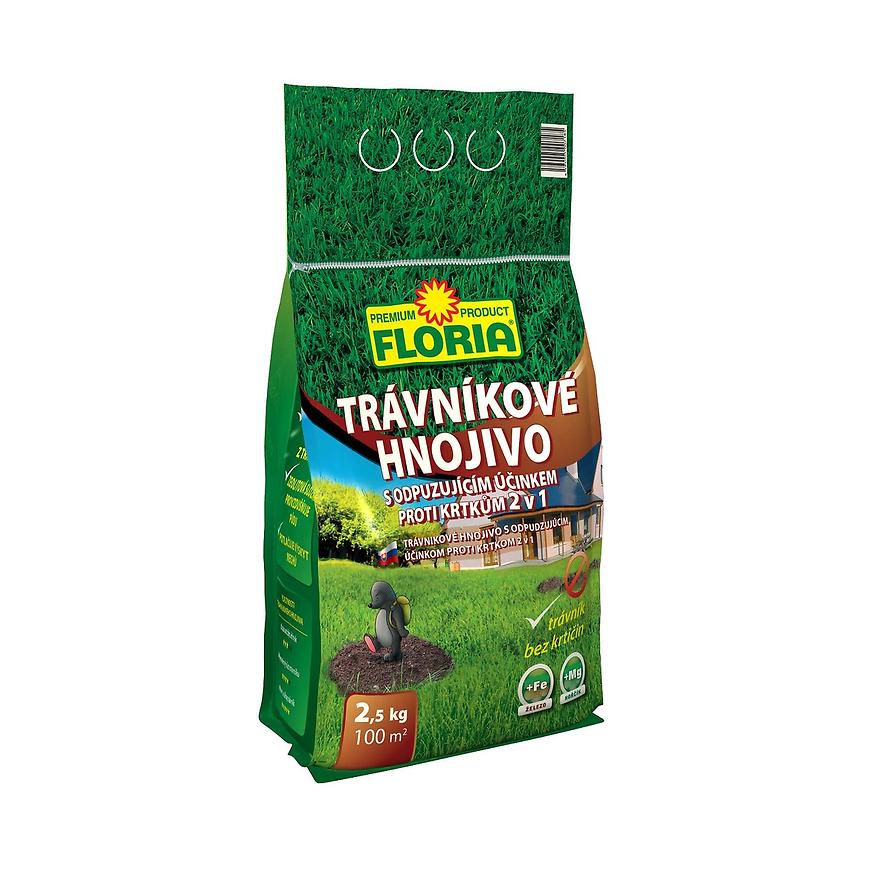 Floria trávníkové hnojivo s odpuzujícím účinkem proti krtkům 2