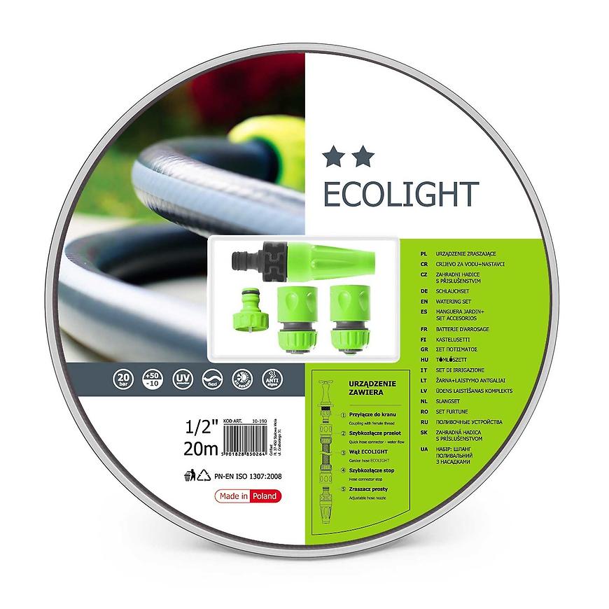 Hadice sada Ecolight 1/2” 20 mb+koncovký 1/2 10-190 CELLFAST