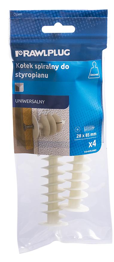 Hmoždinka šroubovací ISO-PLUG do izolačních materiálů (4 ks/bal.); 80 mm RAWLPLUG