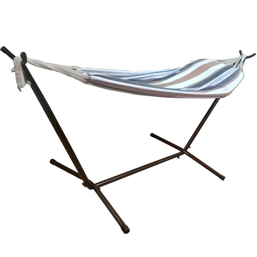 Houpací síť s kovovým rámem 200x150cm h-036 BAUMAX