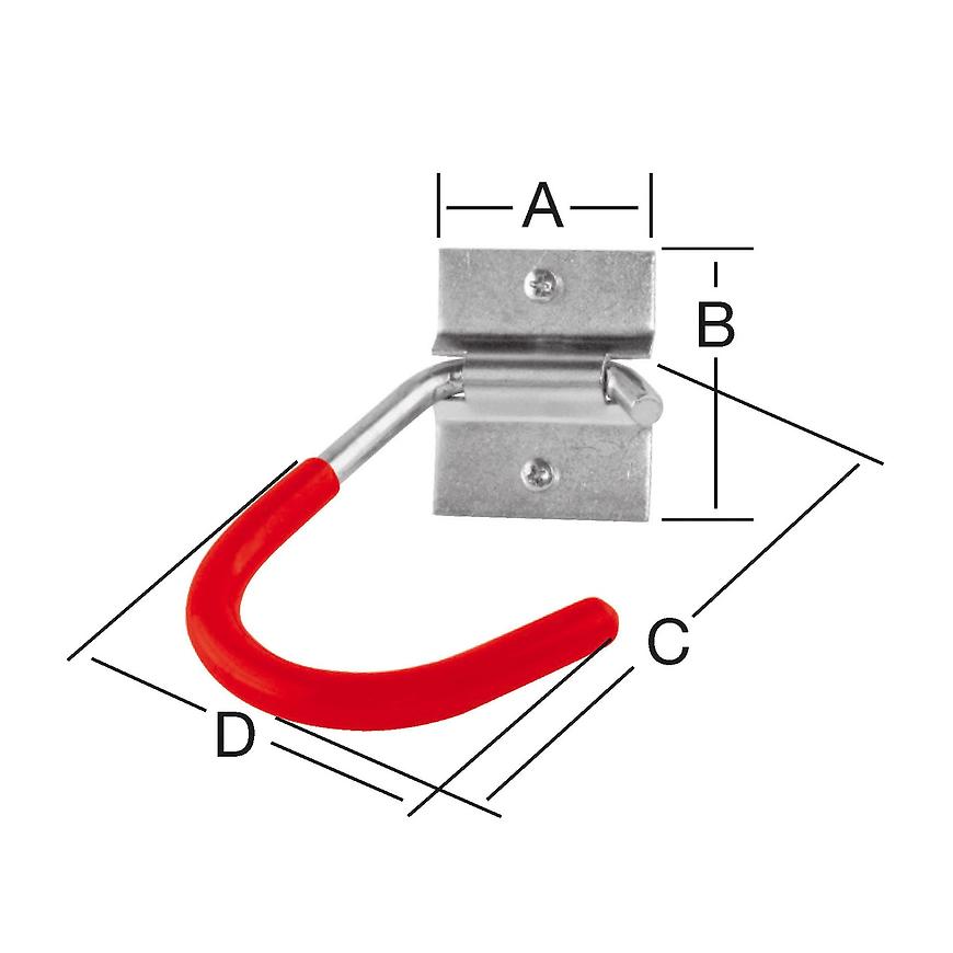 Hák kolo 125x90x75x58 gum VORMANN