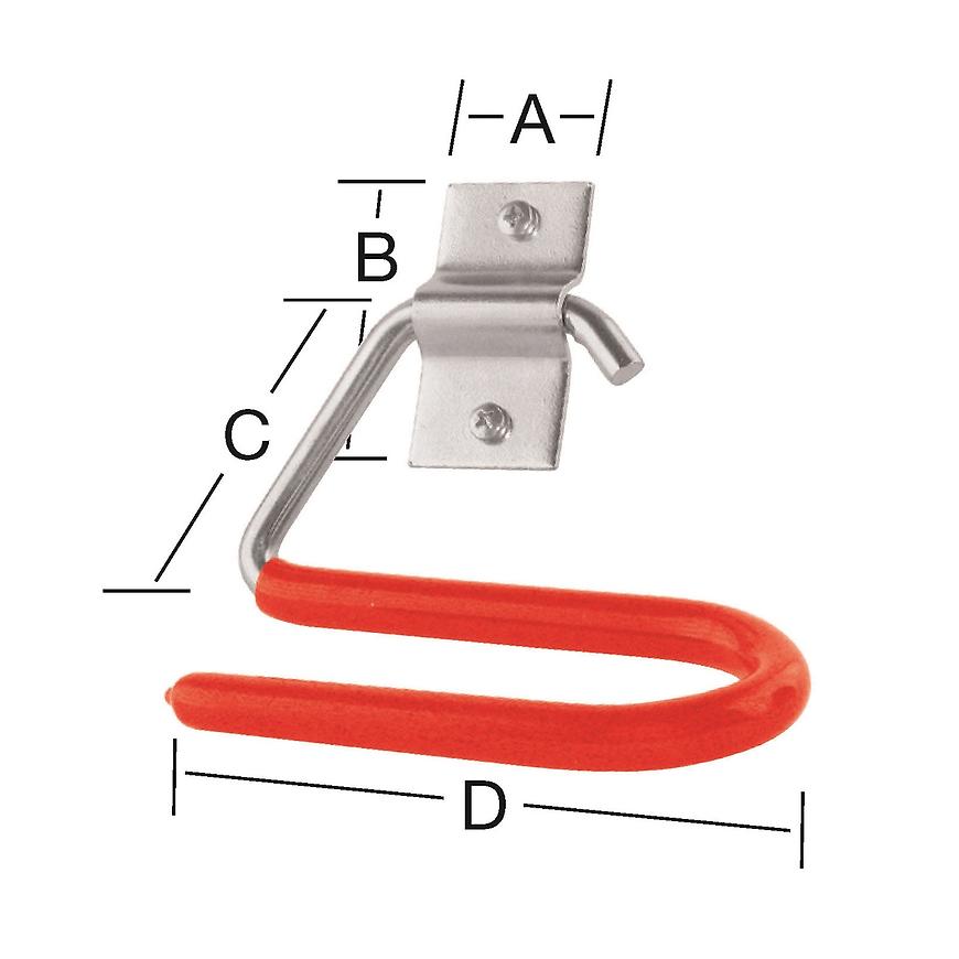 Hák ski 40x60x70 zn gum VORMANN