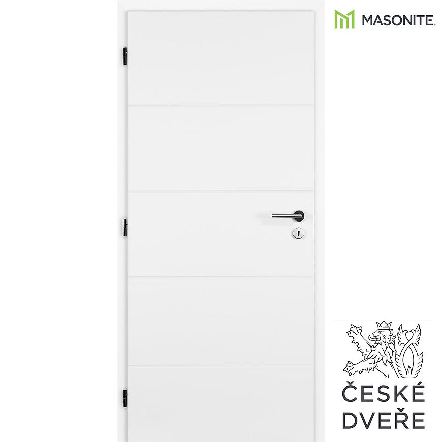 Interiérové dveře Quatro Plné Bílé 90L MASONITE
