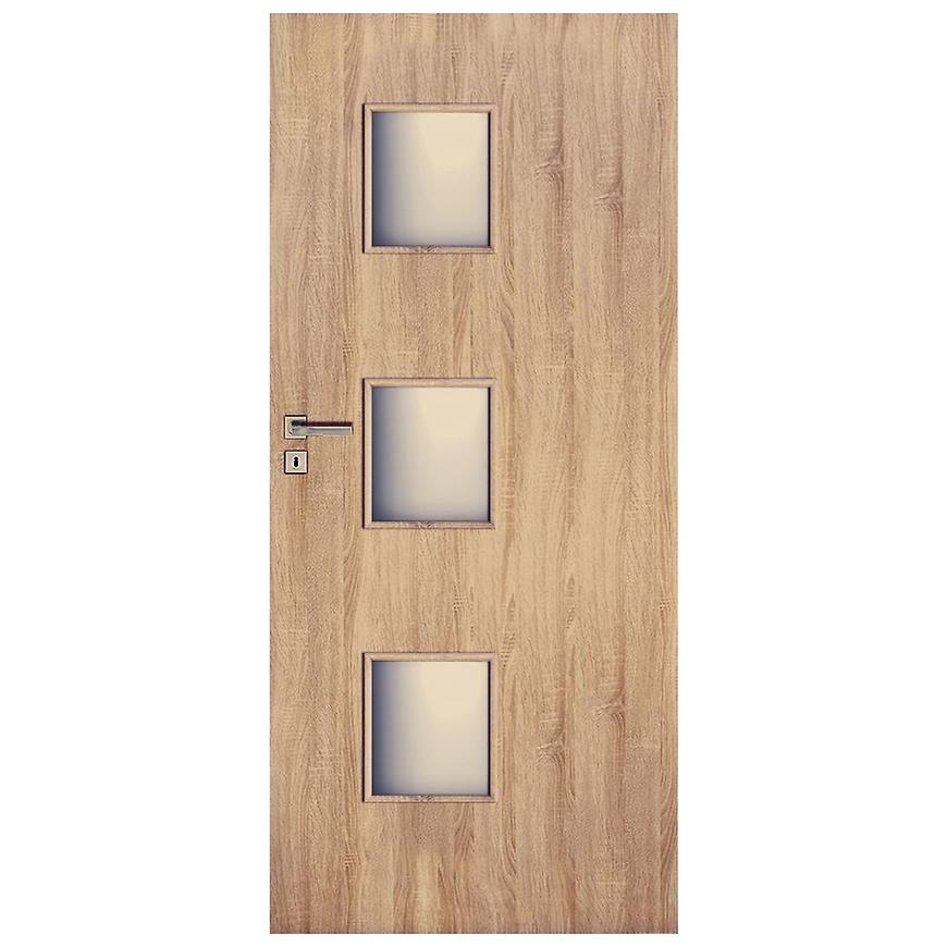 Interiérové dveře Trio 3*3 80P dub sonoma BAUMAX