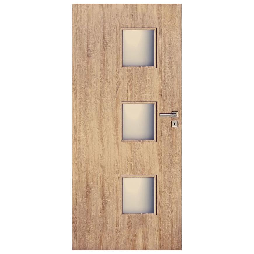 Interiérové dveře Trio 3*3 90L dub sonoma BAUMAX