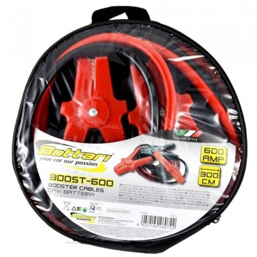 Kabely Startovací 600A Zipper 300cm BOTTARI