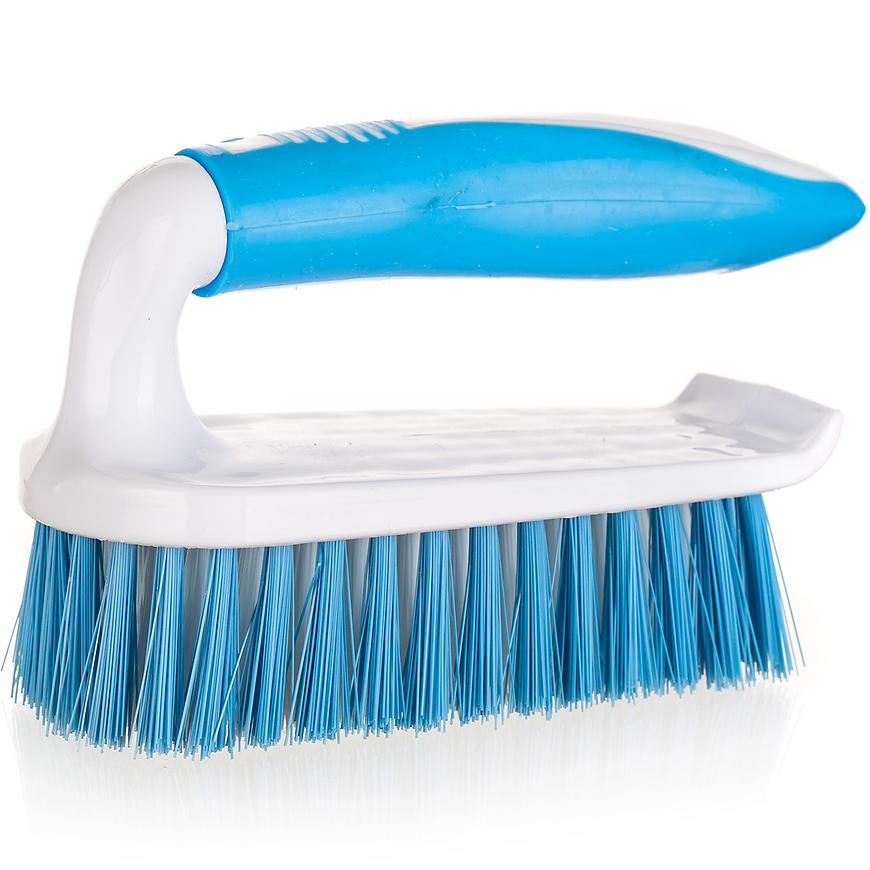 Kartáč žehlička 14cm bílo-modrá BAUMAX