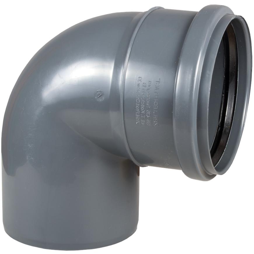 Koleno šedé ø75 x 67º BAUMAX