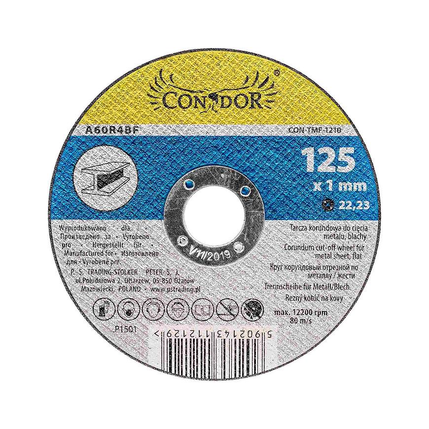 Korundový řezný kotouč na kov 125 x 1