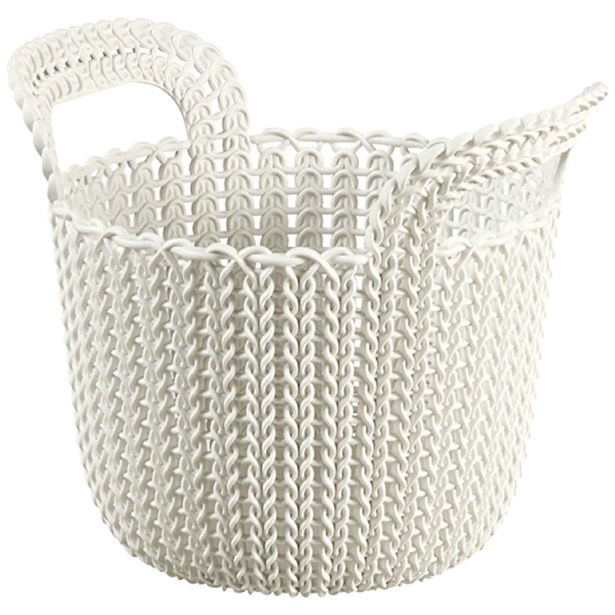 Koš kul. xs knit 3l 226385 krém. BAUMAX