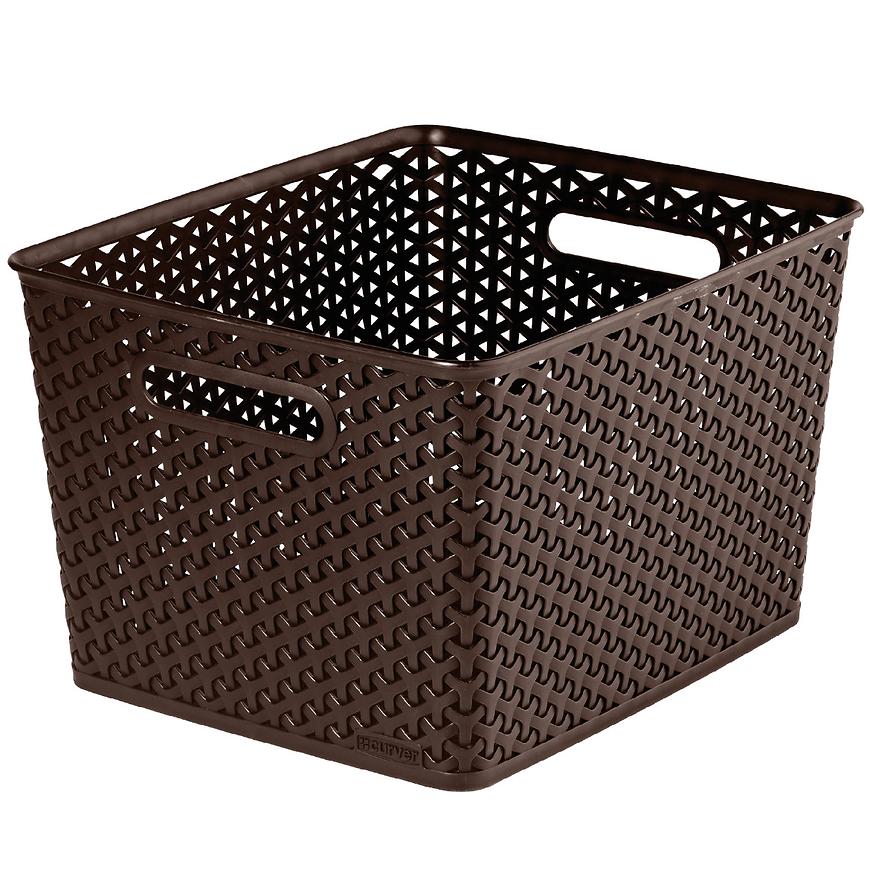 Koš l my style 18l 196897 tm. hnědý BAUMAX