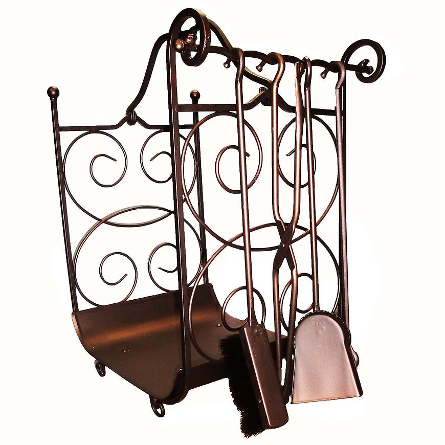 Koš na dřevo KS-10 měděný BAUMAX