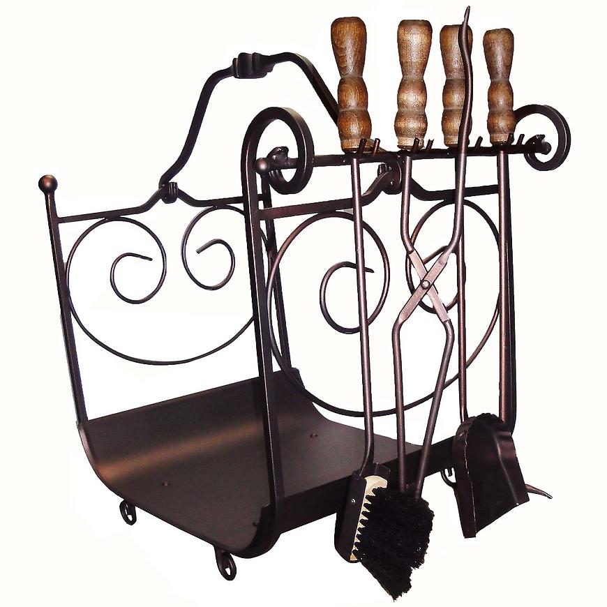 Koš na dřevo KS-10M měděný BAUMAX