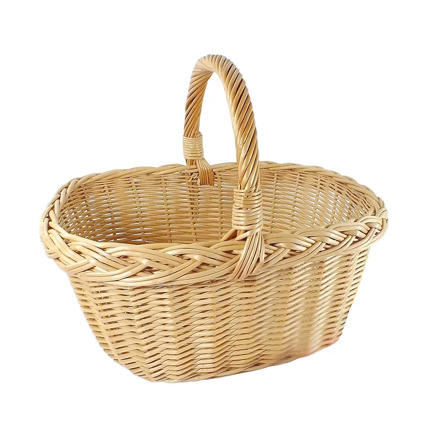 Koš proutěný sv.oválný 38cm BAUMAX