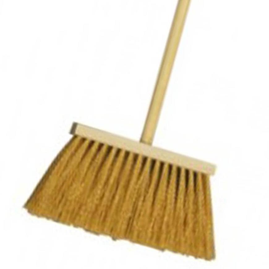 Koště úklidové hnědý vlas 24 x 5 cm 135 cm BAUMAX