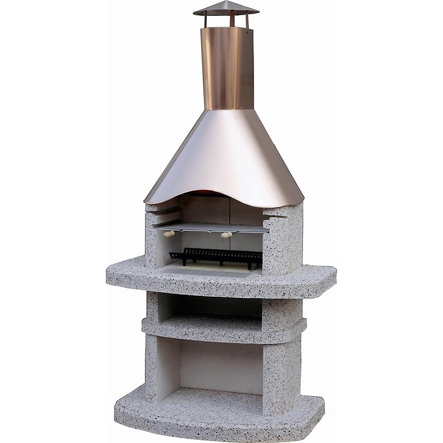 Krb Landis s měděným komínem růžový BAUMAX