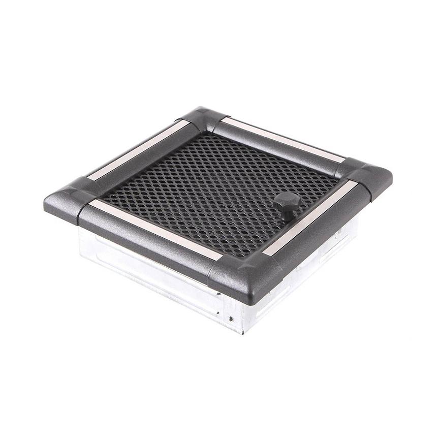 Krbová mřížka 16/16 CM grafit/inox žaluzie MERKURY MARKET