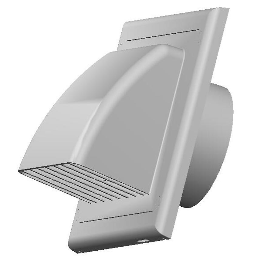 Kryt výfukový kulatého kanálu FI100 AWENTA