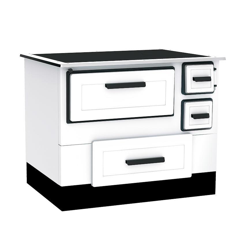 Kuchyňská kamna Alfa 55 bílá 5 kW levé provedení BAUMAX