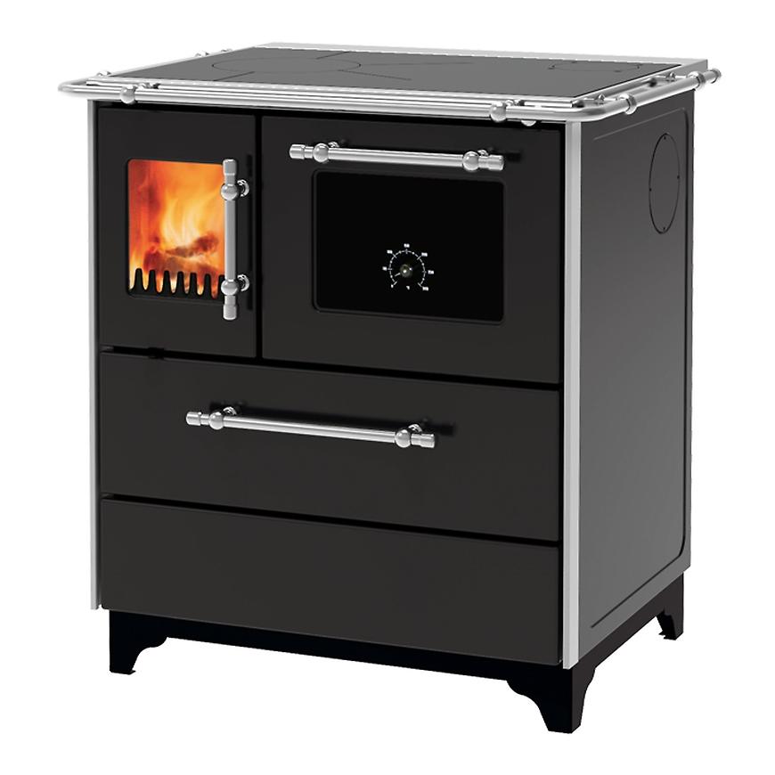 Kuchyňská kamna Donna 70 černá 5 kW pravé provedení ALFA PLAM
