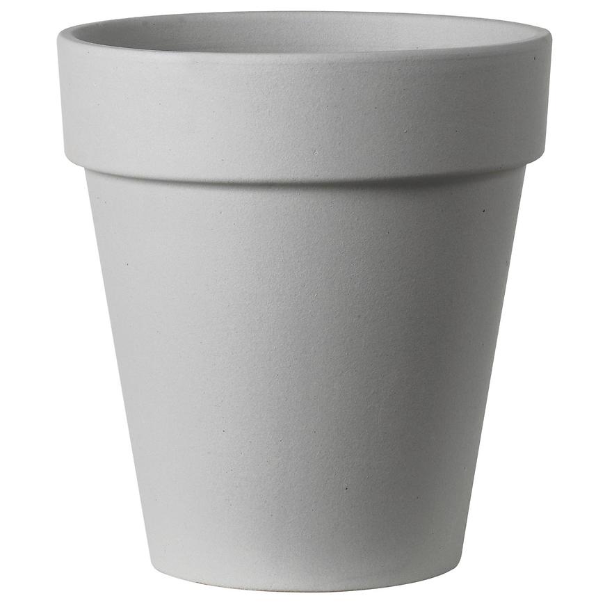 Květináč Vaso Alto šedý 36cm BAUMAX