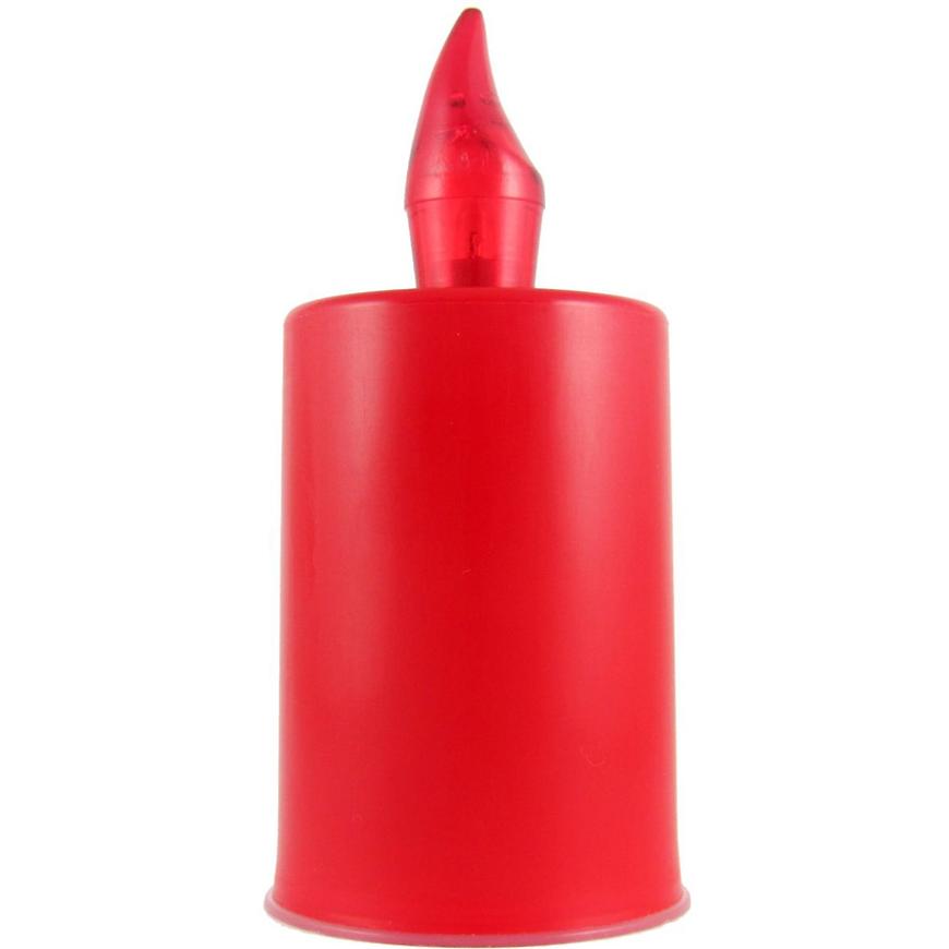 LED svíčka - červená plamen BAUMAX