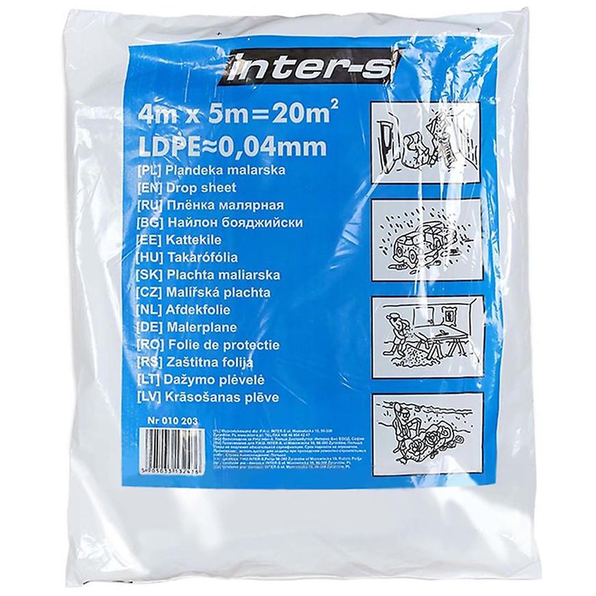 Malířská Plachta 4/5 modrá INTER-S