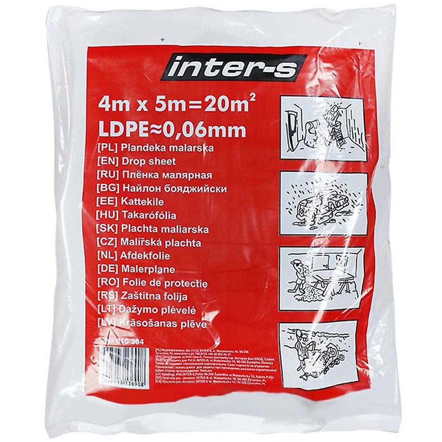 Malířská Plachta 4/5 červená INTER-S