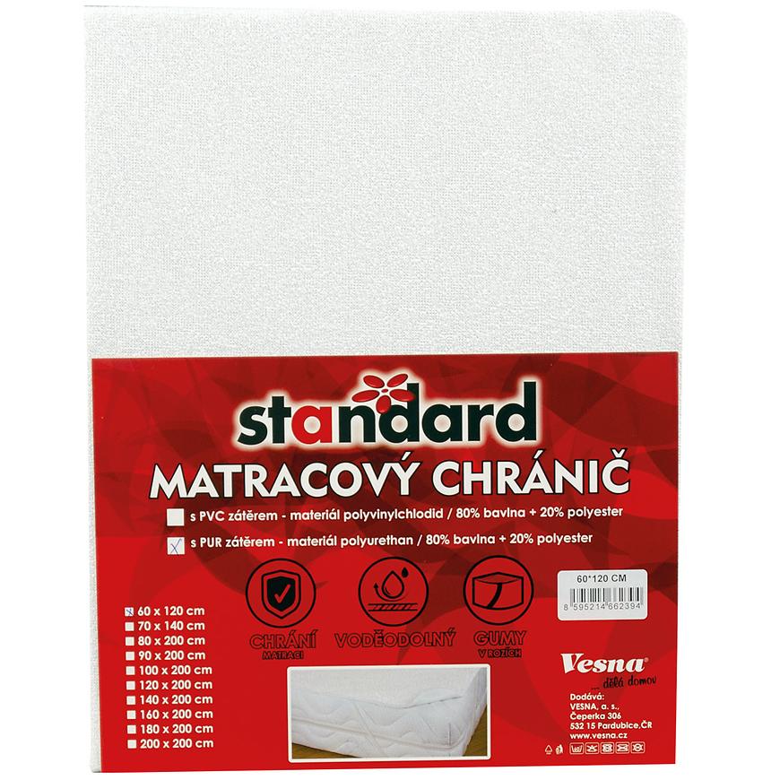 Matracový chránič PU 70x140 Standard bílá VESNA
