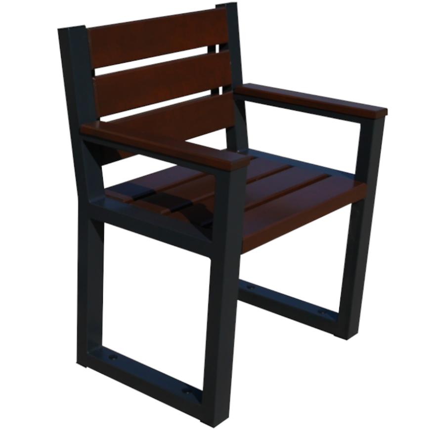 Moderní židle s područkami palisander BAMAX