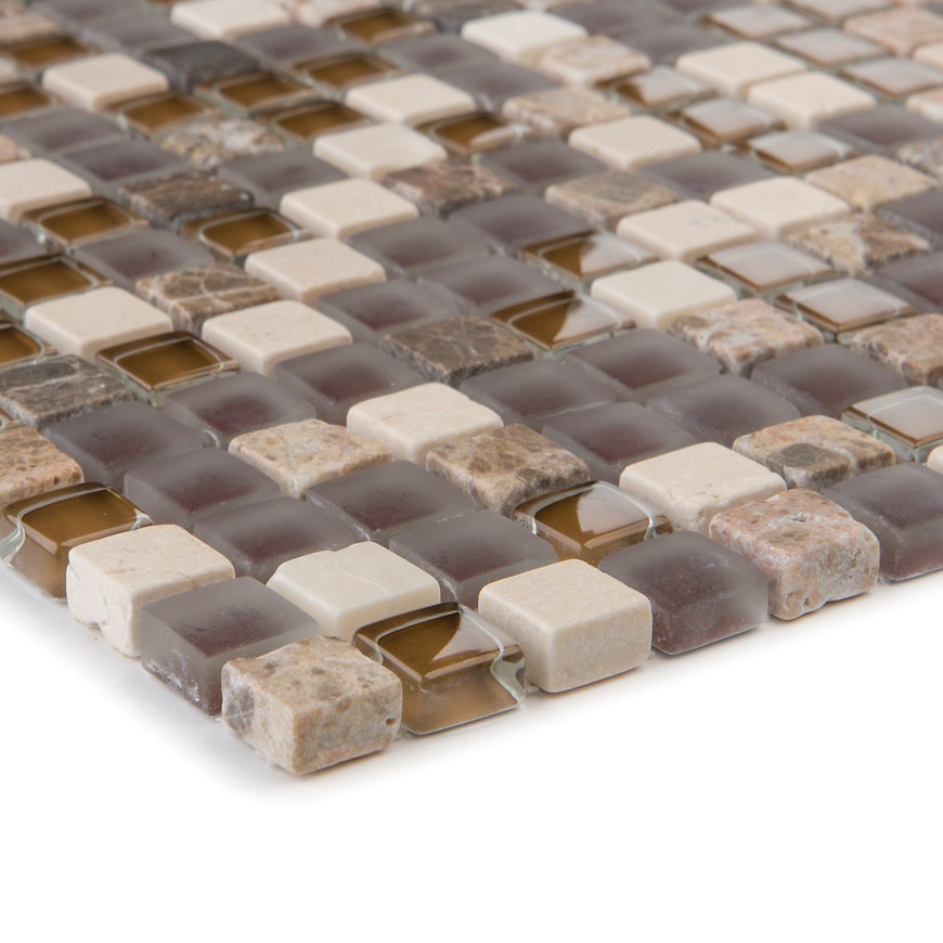 Mozaika marmor Java/glassmix hellbraun dunk. 47840 30