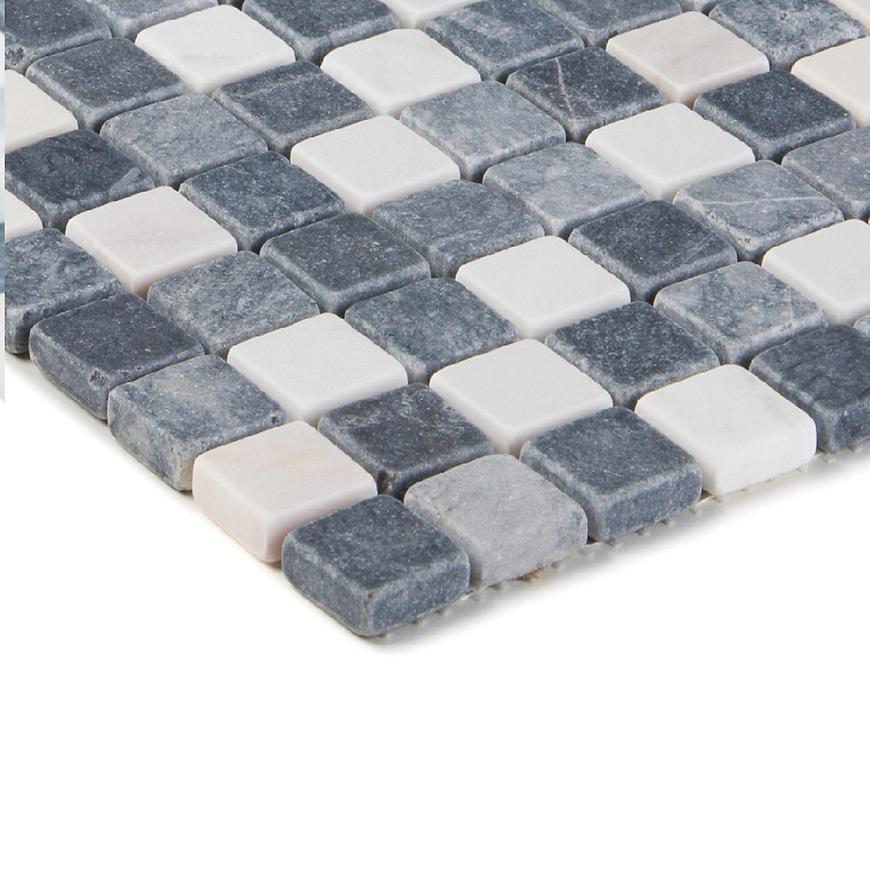 Mozaika marmormix grau weiss 47581 30x30 EUROSTONE